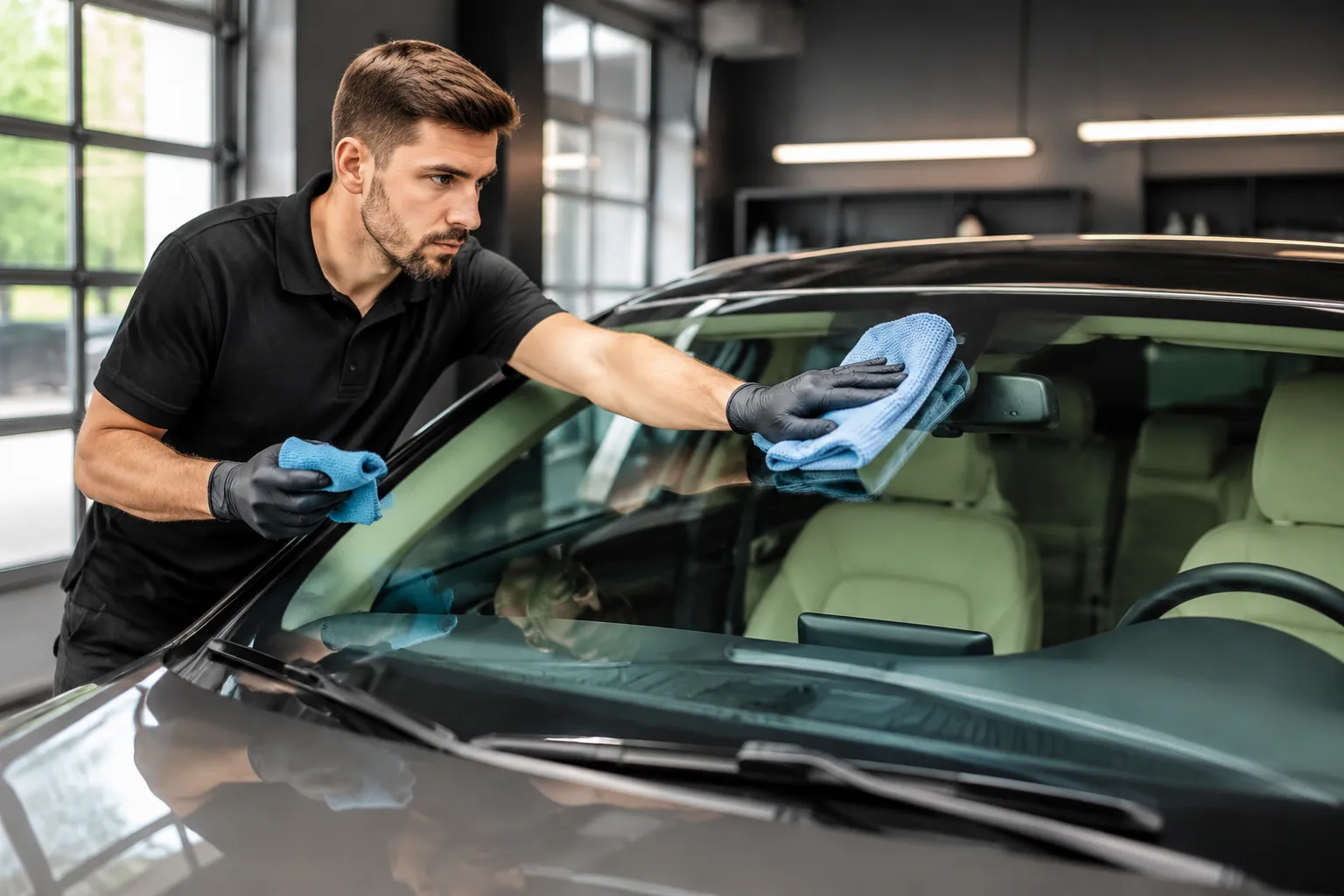 چطور شیشه ماشین را بدون لک تمیز کنیم؟ (ترفند دیتلینگ)